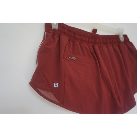 Lululemon Running Shorts Size 10 Red - Picture 5 of 6